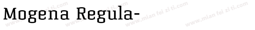 Mogena Regula字体转换